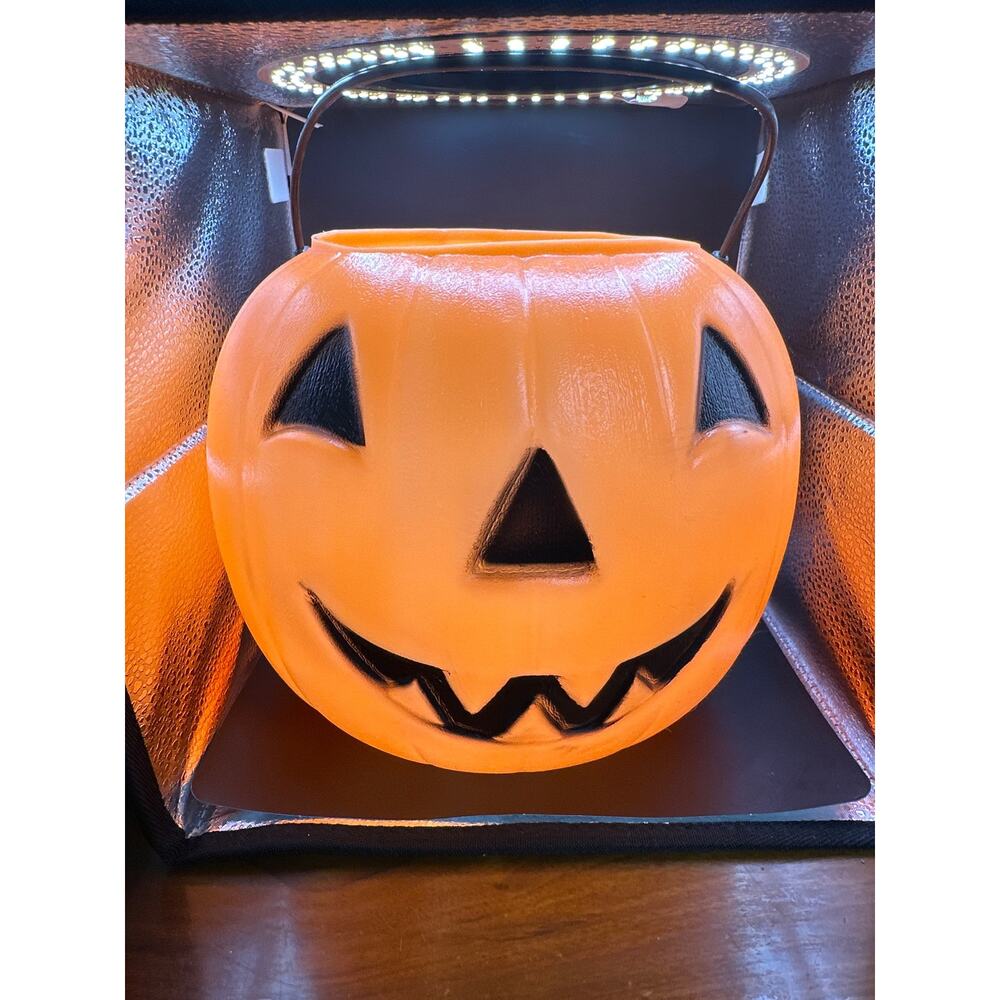 Vintage Pumpkin, Blow Mold, Trick or Treat, Decor. By General Foam Plastics.